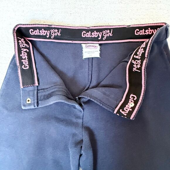Gatsby Girl Vintage Navy Blue Equestrian Breeches Pants Adjustable - Women’s 34 - Picture 5 of 12